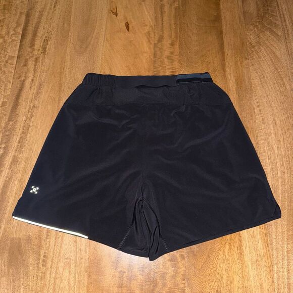 Lululemon Surge Short *6 Black Lined Men's M7A99S Size Medium - Picture 1 of 9